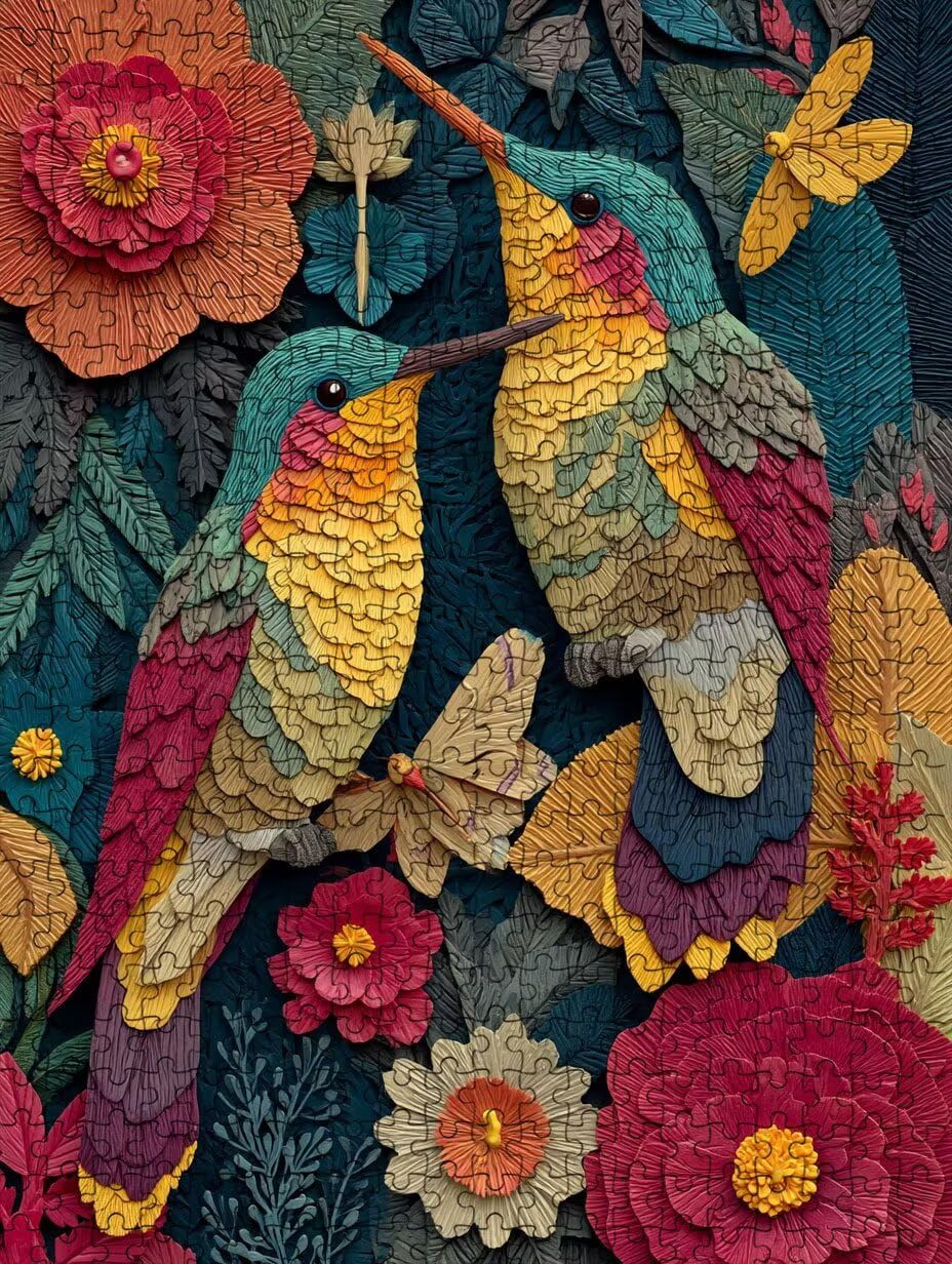 Puzzle de 6000 para Adultos, Flores Y PáJaros, Clásicos YHPGL7-394