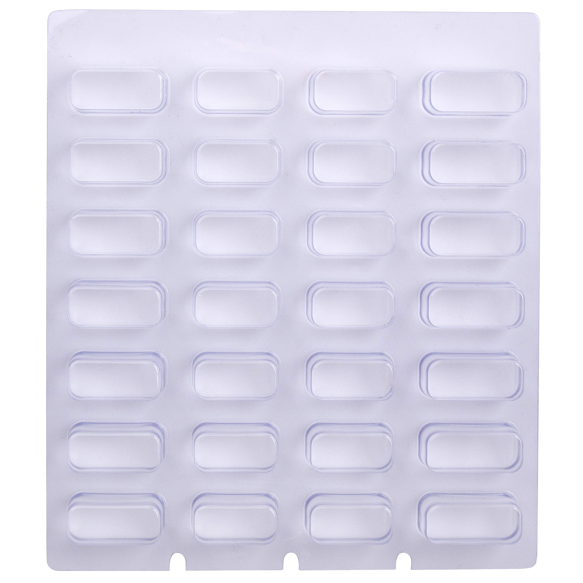 EZY DOSE Unit Dose Disposable Large Blister Cards for Pill, Medicine, Vitamin, Weekly, 4 Times a Day, AM PM, Use with Cold Seal System Planner, 62 Day, 500 Count, Clear