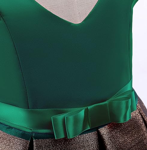 Miniatura 4 de NSSMWTTC 2-10T Vestidos de niña con rayas, vestido para niños pequeños, vestido de Navidad, vestido de boda, vestido de fiesta