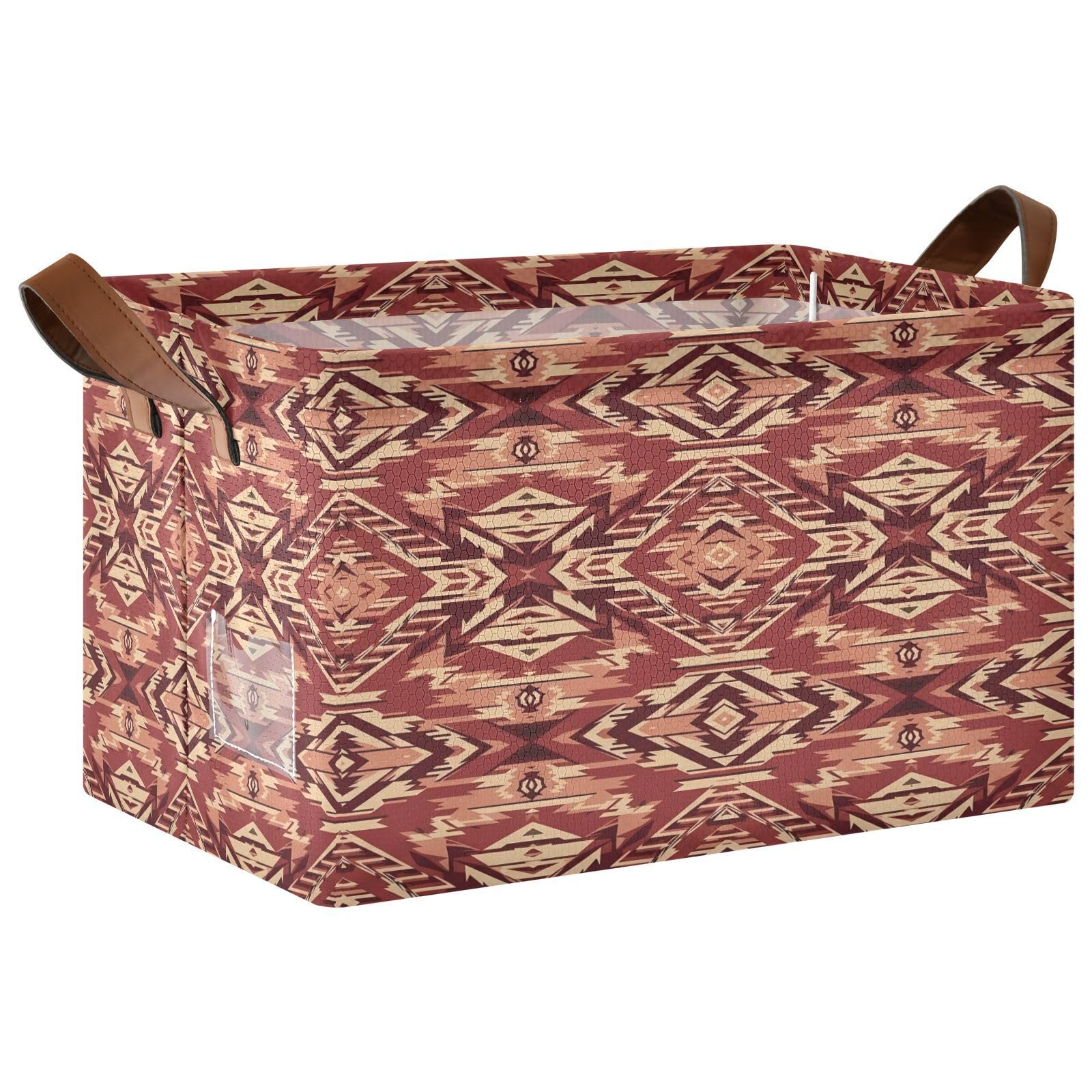 Cgiub Aztec Storage Basket Waterproof Foldable Storage Bin Baby Laundry Basket Closet Organiser for Nursery Decor Home Organizing