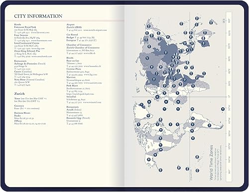 Miniatura 5 de Letts Icon Book - Diario de viaje, papel crema, 192 páginas, 7.625 x 5 x 0.75 pulgadas, azul marino (B090155)