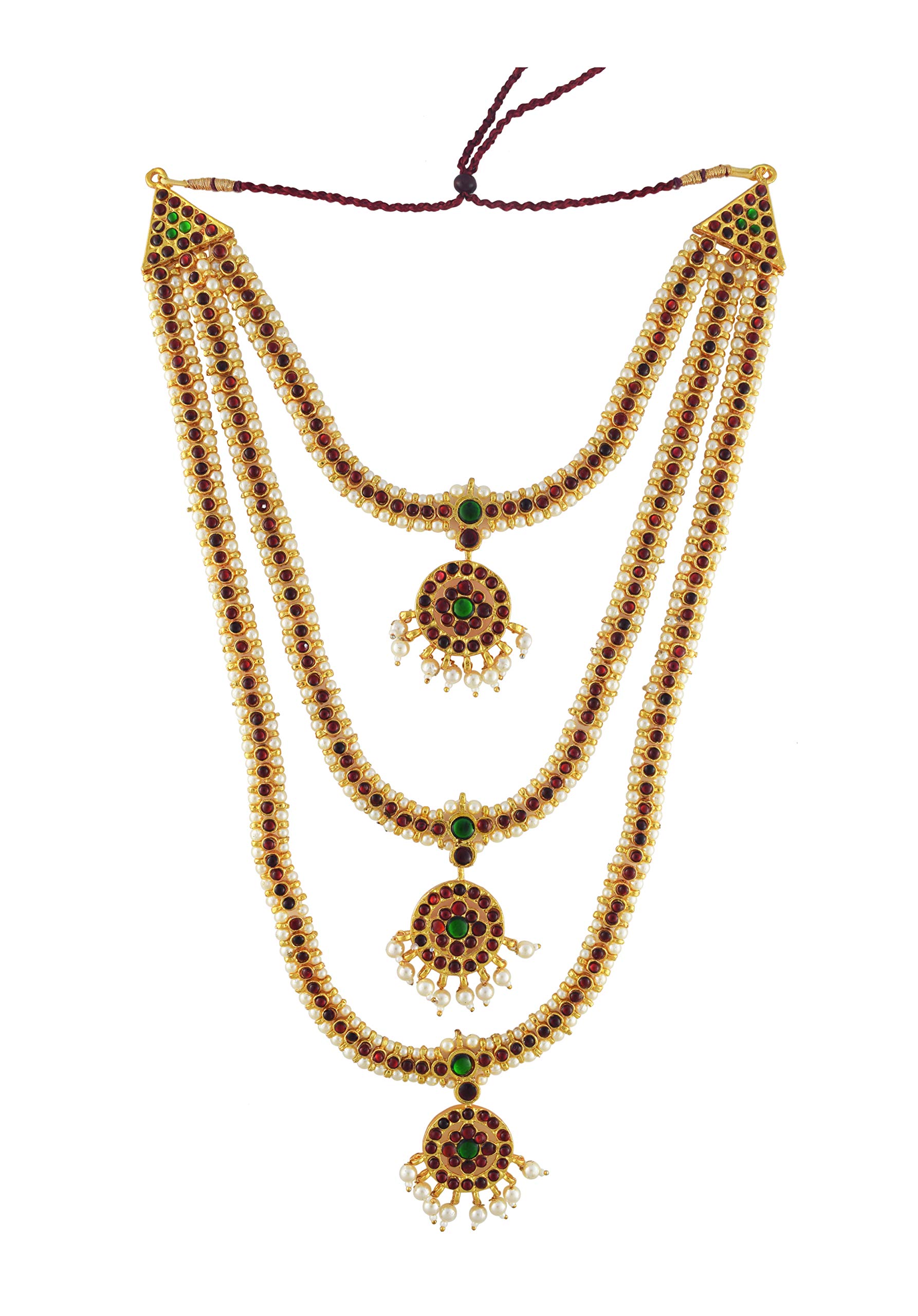UG PRODUCTS Yellow Copper Kemp 3 Step Long Haram Bharatnatyam Jewellery for Women (417) (B07RXJLGWX) Amazon Price History, Amazon Price Tracker