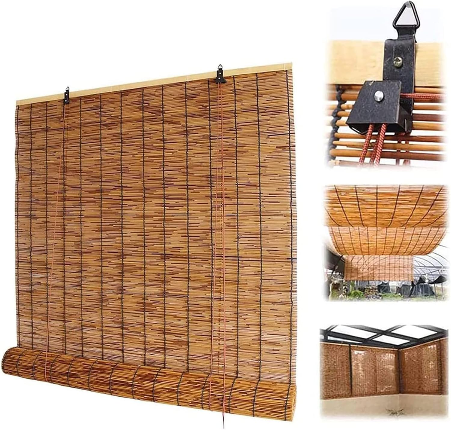 Bamboo Patio Blinds, Bamboo Outdoor Patio Blinds, Natural