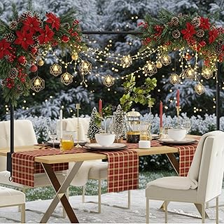 Over the Table Rod Stand with Clamps, Adjustable 28"-110'' Length 28"-42" Height, Metal Black Adjustable Table Arch Hanging Suitable for weddings, birthday parties, Christmas, anniversaries.