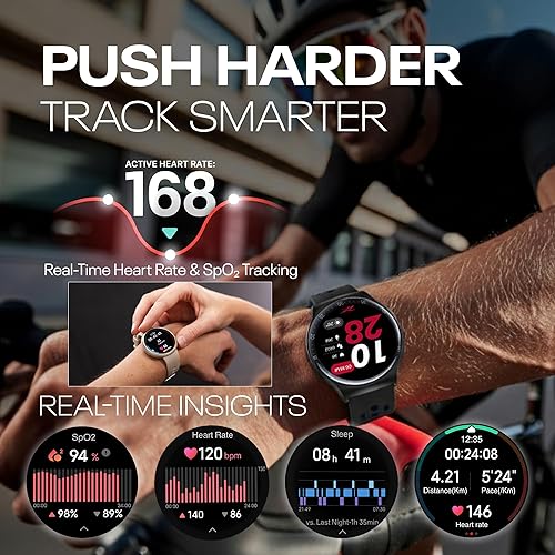 Miniatura 3 de Reebok Pulse Smartwatch  Rastreador de actividad física con GPS con monitor de frecuencia cardíaca, duración de la batería de 10 días, reloj