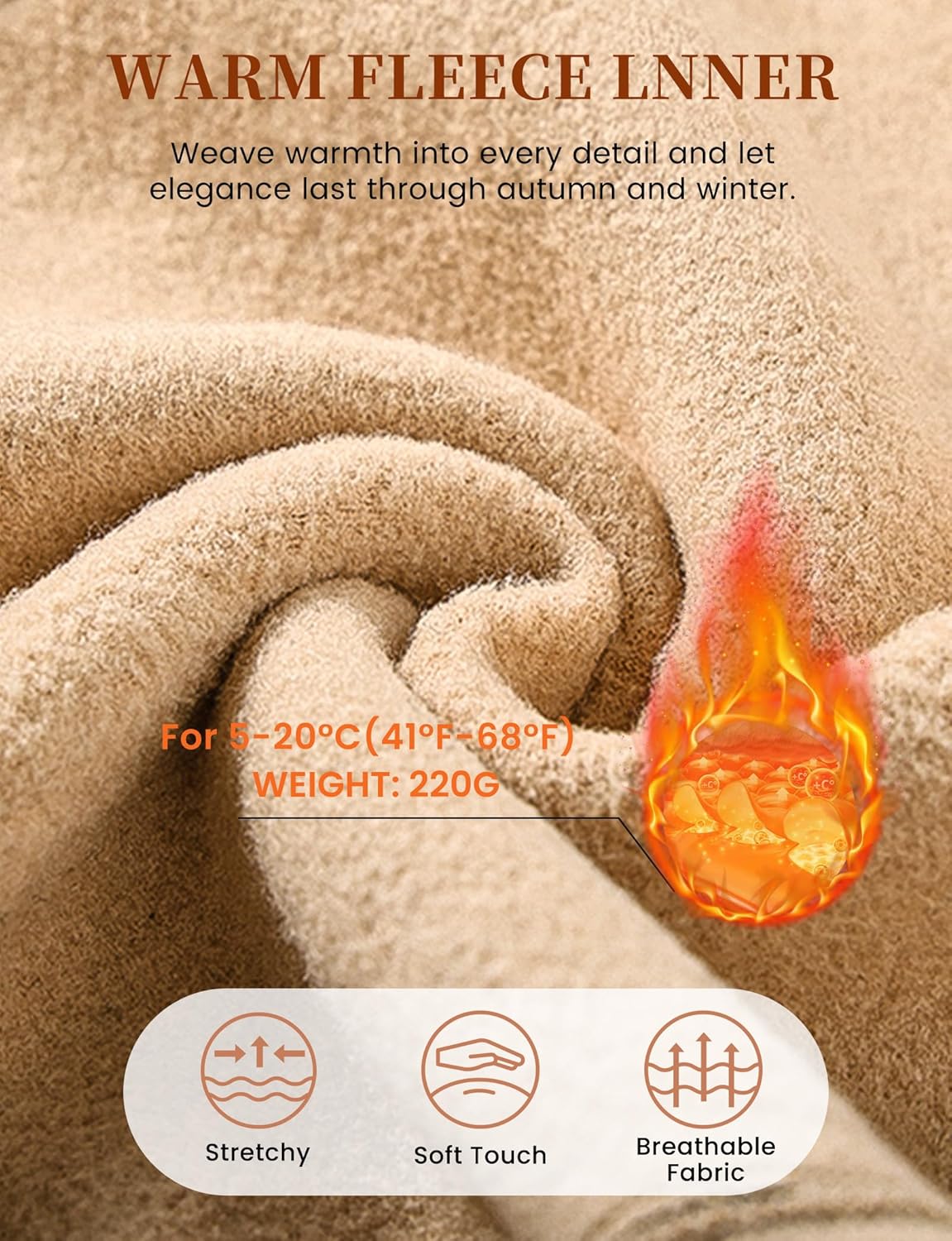 Buauty Fleece Lined Tights for Women Fake Translucent Thermal Leggings High Waist Thick Warm Tights Pantyhose for Winter - Image 3