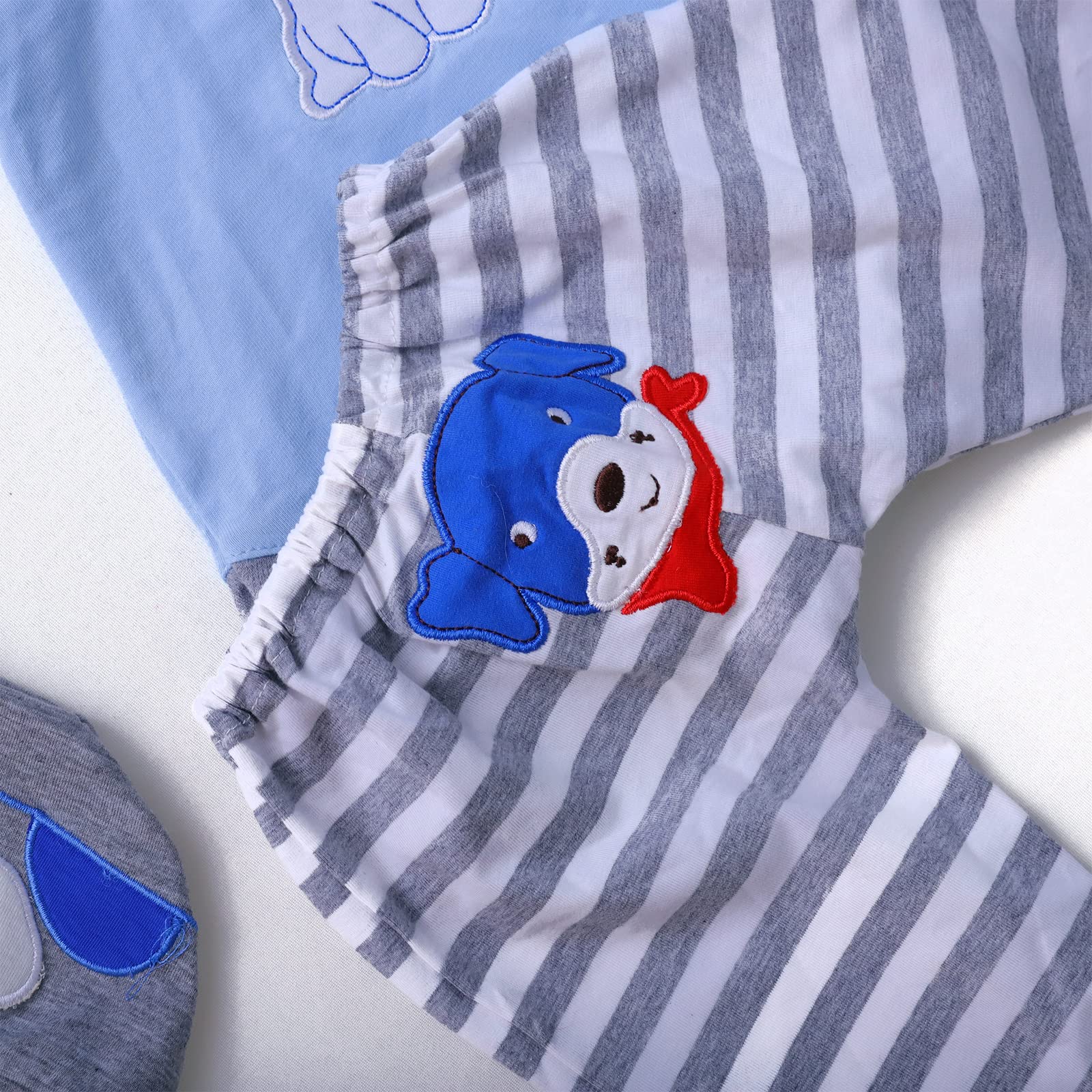 ZIYIUI Vestiti per Bambole per New Born Baby Doll, Cotone con Cappello per 18 "-22" Carino Vestiti Bambolotti (45-55 cm) (Blu)