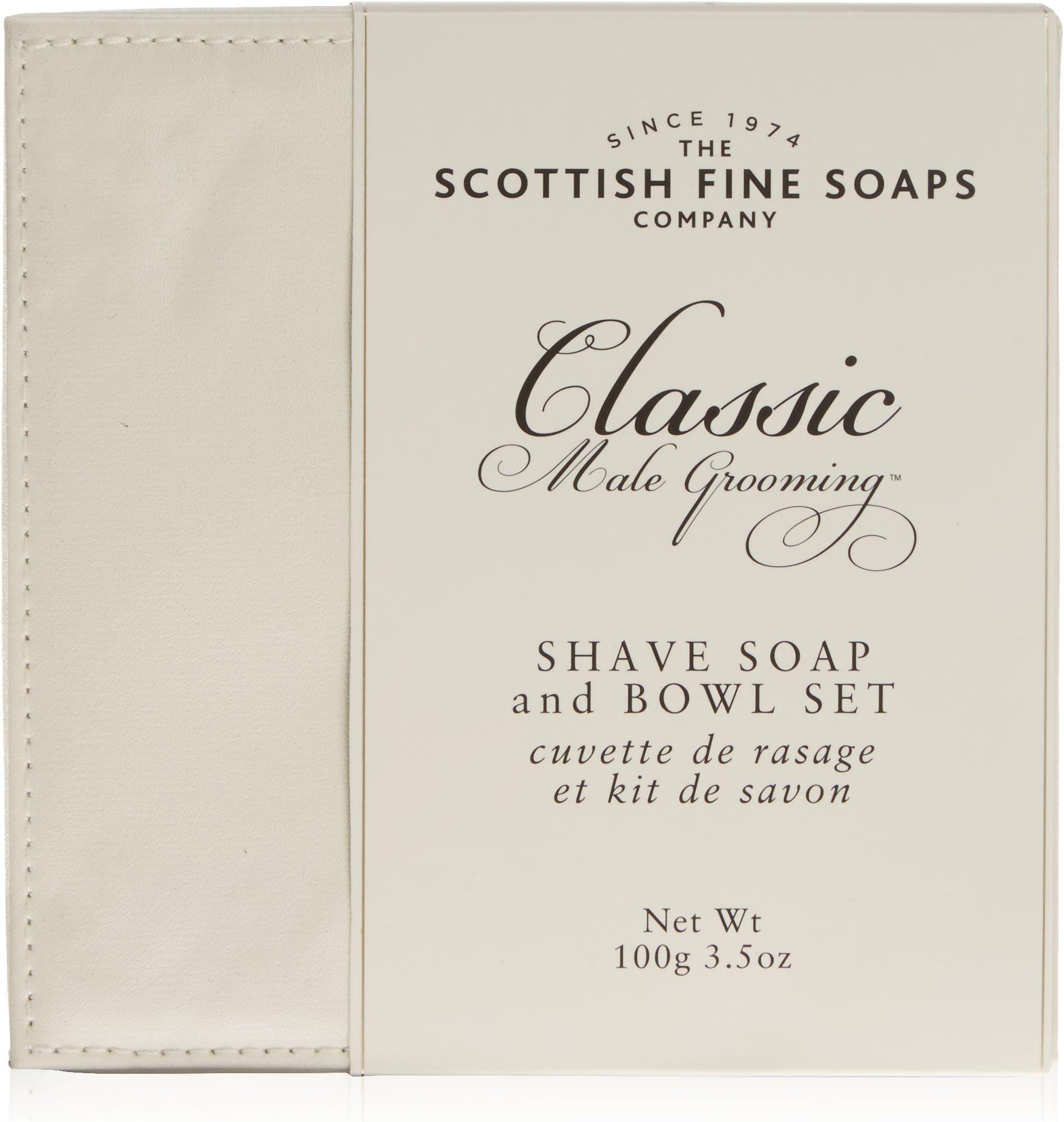 Scottish Fine Soaps Classic Male Grooming Shave Soap and Bowl Set