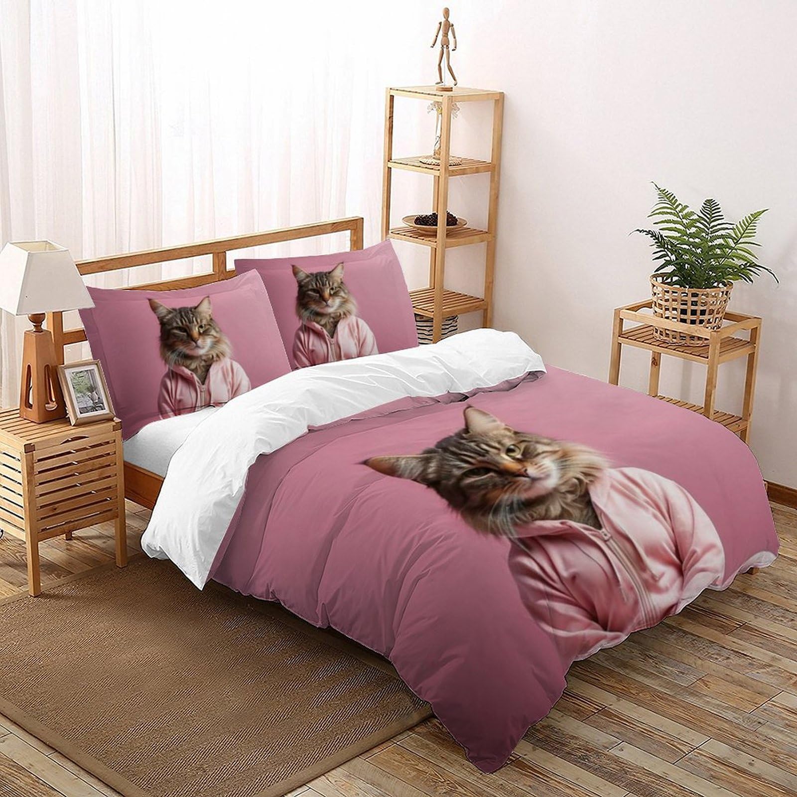 Housse de couette King microfibre lit garçon fermeture éclair parure de lit imprimé 3D