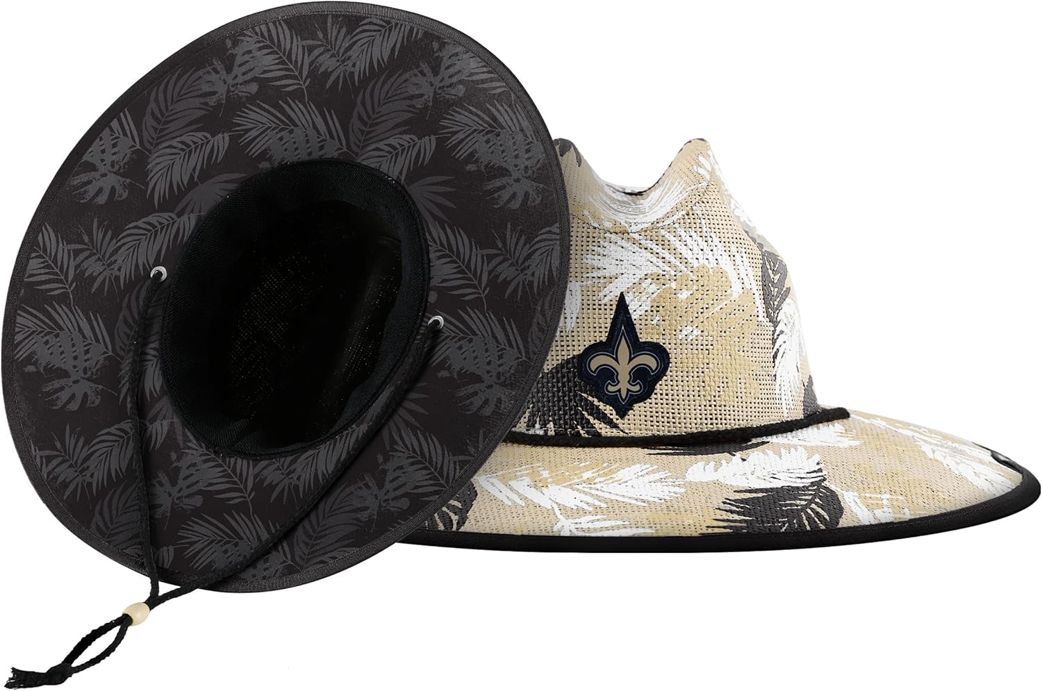NFL Team Logo Floral Printed Lifeguard Beach Straw Sun Hat