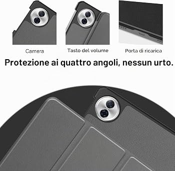 Rojeuinn Cover Per Xiaomi Redmi Pad 2 11 2025 – Custodia In TPU Trasparente Con Vetro Temperato Incluso, Antiurto E Anti-Graffio, Morbida Al Tattoo - 3