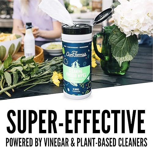 Miniatura 7 de Aunt Fannie's Paquete Spray limpiador de baño, paquete de 6 + toallitas de limpieza de vinagre, 35 unidades, eucalipto