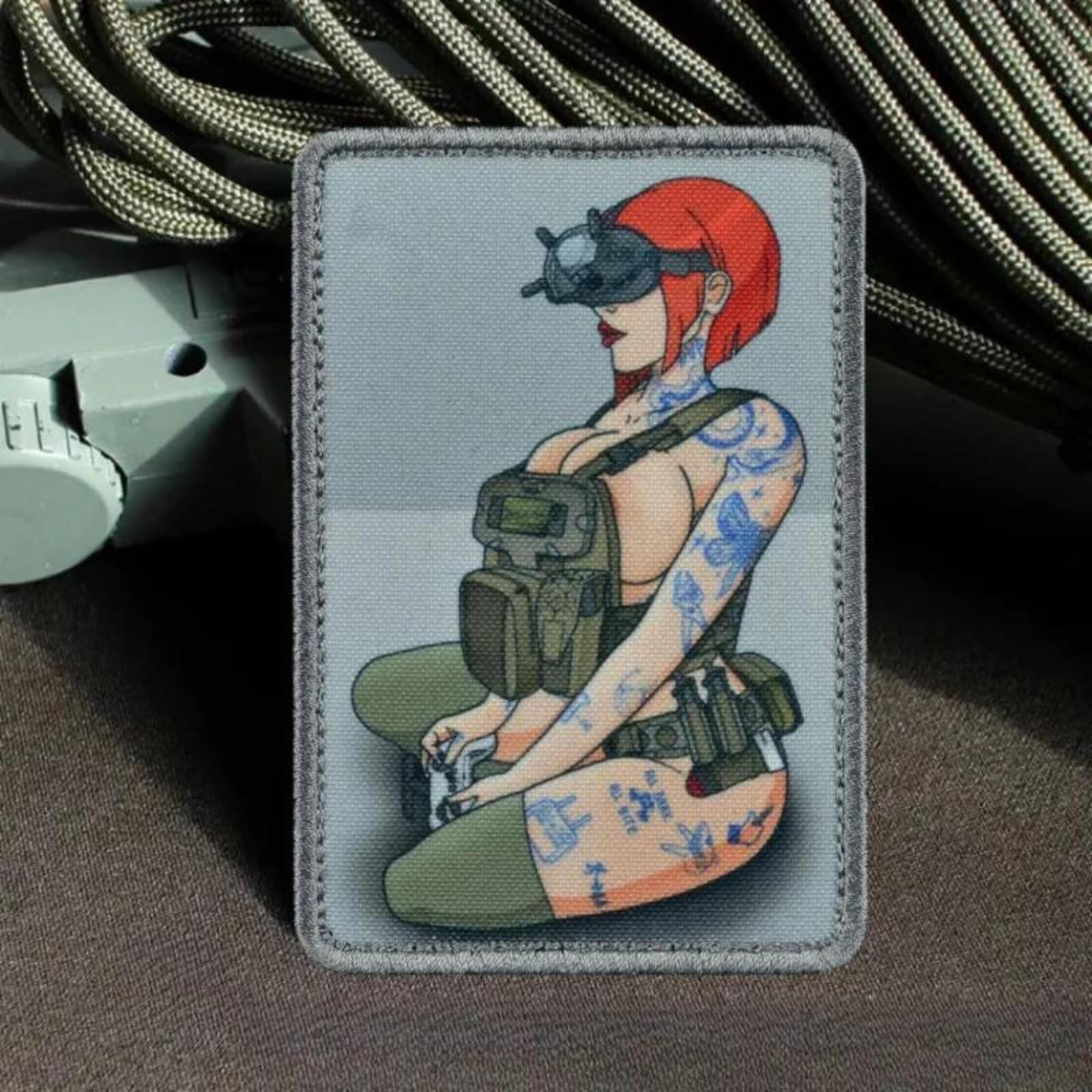 49 Tons Sexy Girls Morale Patch - Drone Beauty Tactical Patch for Military Gear, Backpacks, Operator Baseball Caps, Plate Carriers & Vests - Morale Patches