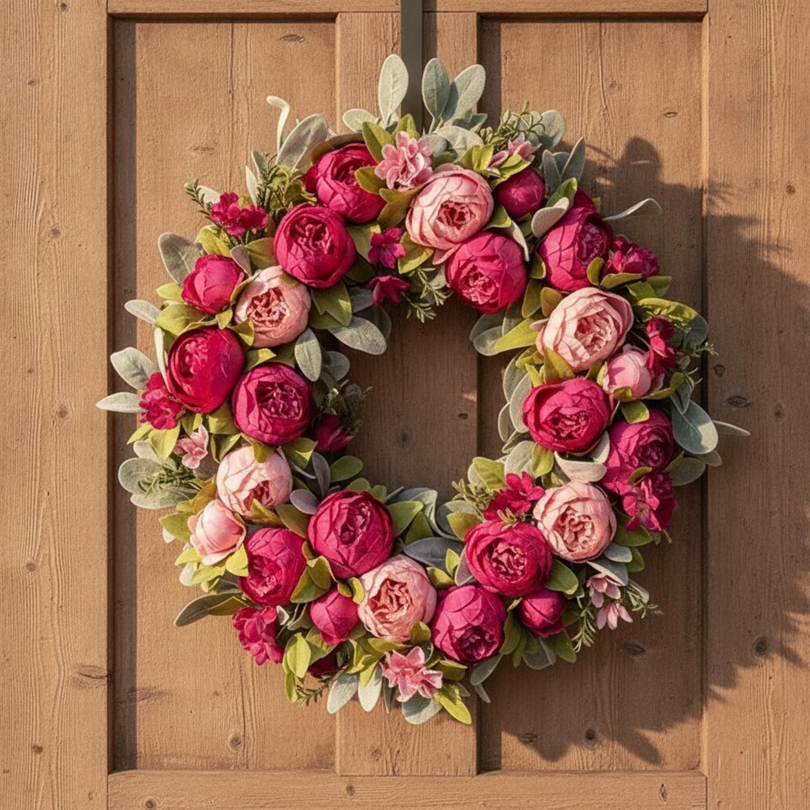 rockible Cronne Artificielle Polyvalente Élégante, Cronne Pivoines, Romantique, Guirlande Florale, pr Mariage, lon