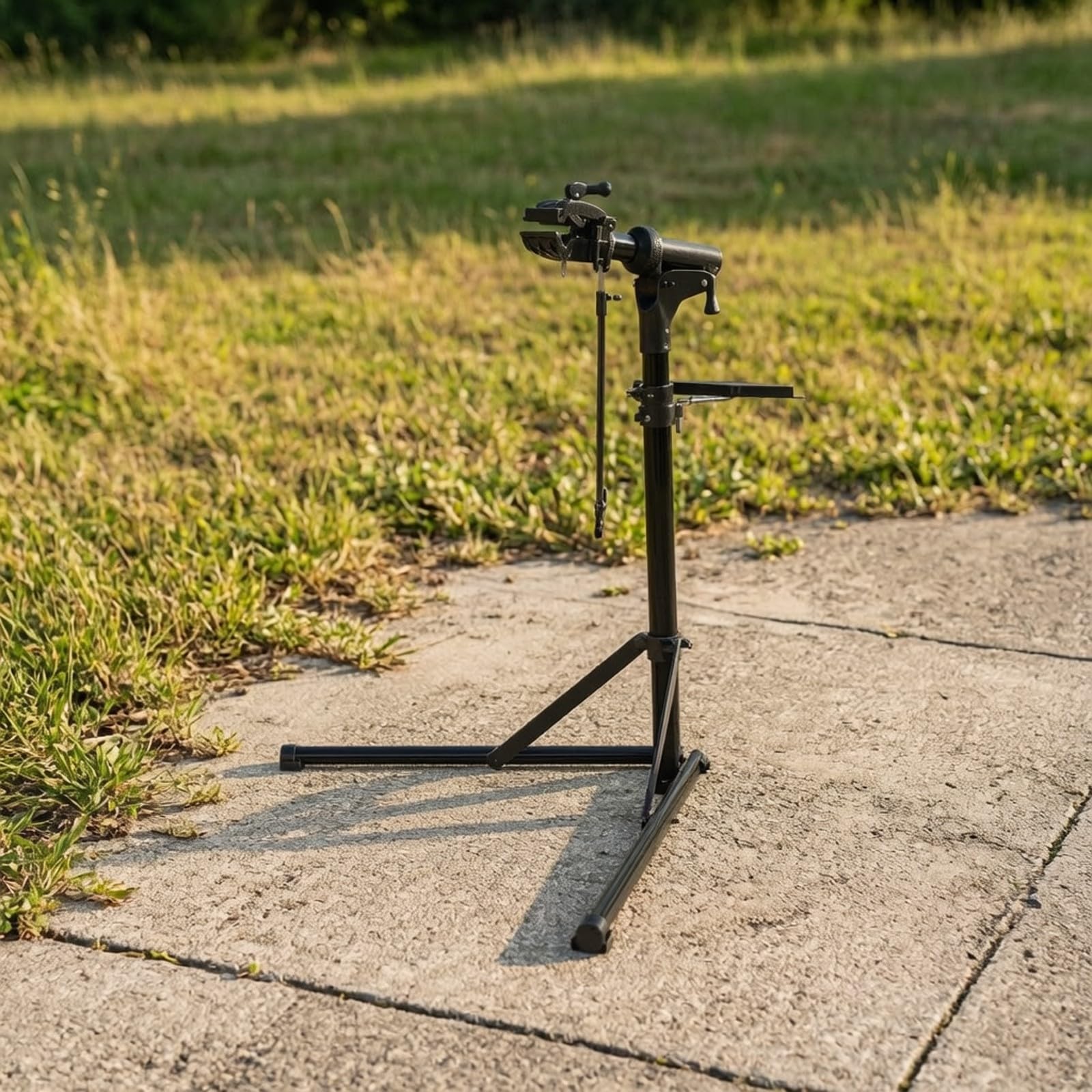 Amagogo Mannimiento para Bicicleta , Plegable, Reparación Bicicleta con Base Triangular, para Garaje, Ciclistas