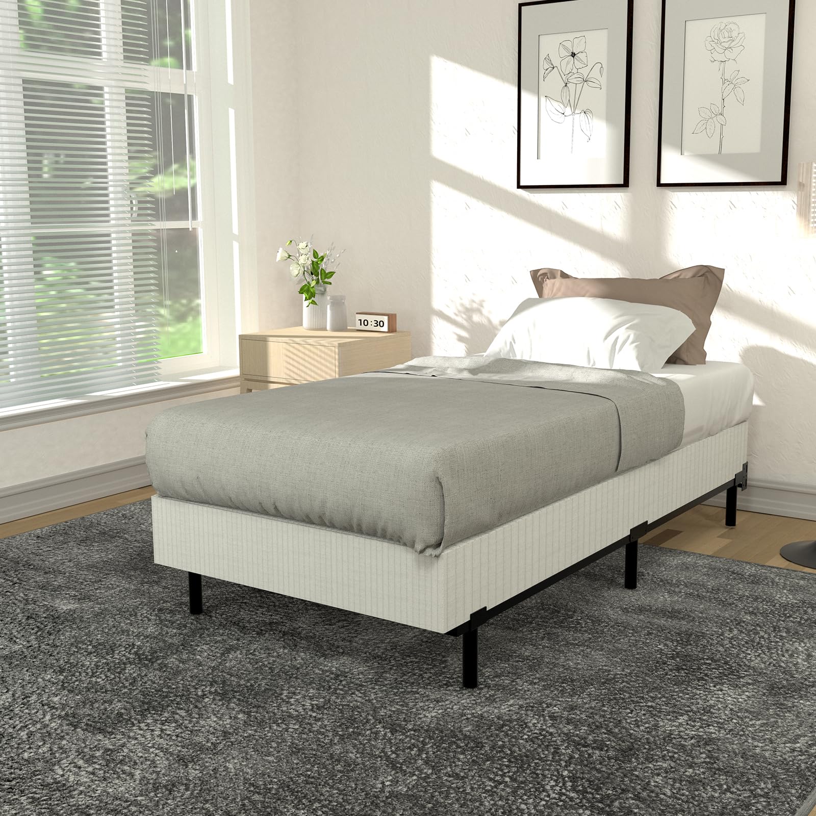 Amazon.com: DTIG Twin XL Bed Frame 7 Inch Metal Bed Frame for Box