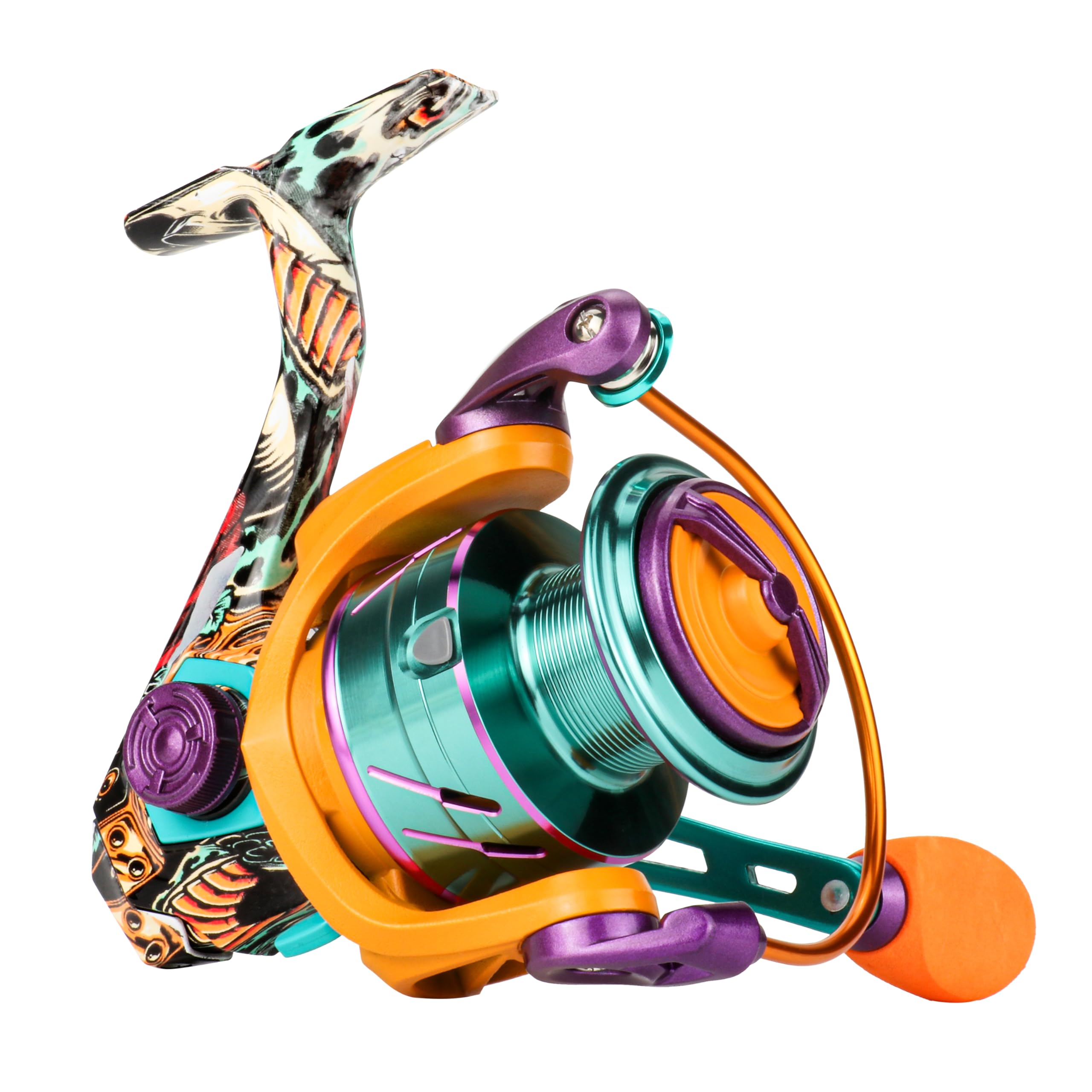 RUNCL Spinning Reel - Billings 5.2:1 Gear Ratio, Max Drag 22.05 LB, Lightweight, Interchangeable Left/Right Hand, Ideal for Freshwater & Saltwater, Available in 2000, 3000, 4000, 5000 Models