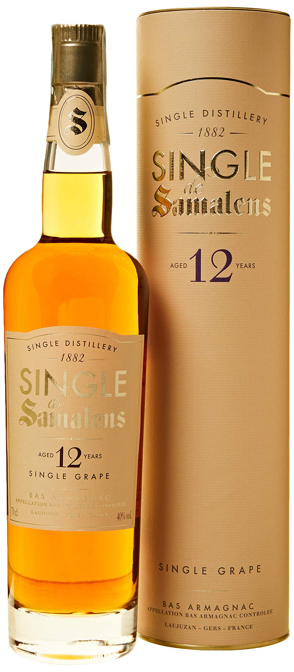 Samalens Bas Armagnac Single 12 Ans - 700 ml