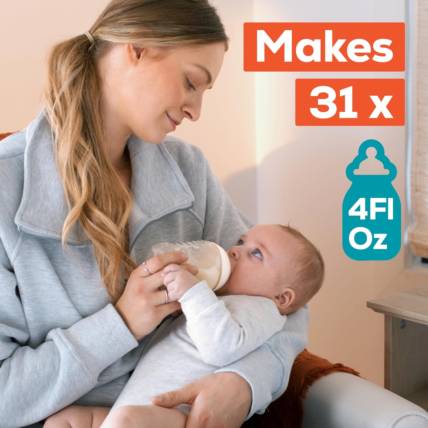 Enfamil Nutramigen Hypoallergenic Baby Formula with Iron, Lactose Free, Colic Relief from Cow's Milk Allergy Starts in 24 Hours, Brain Building DHA, Probiotic LGG for Immune Support, 19.8 Oz Can - Image 8