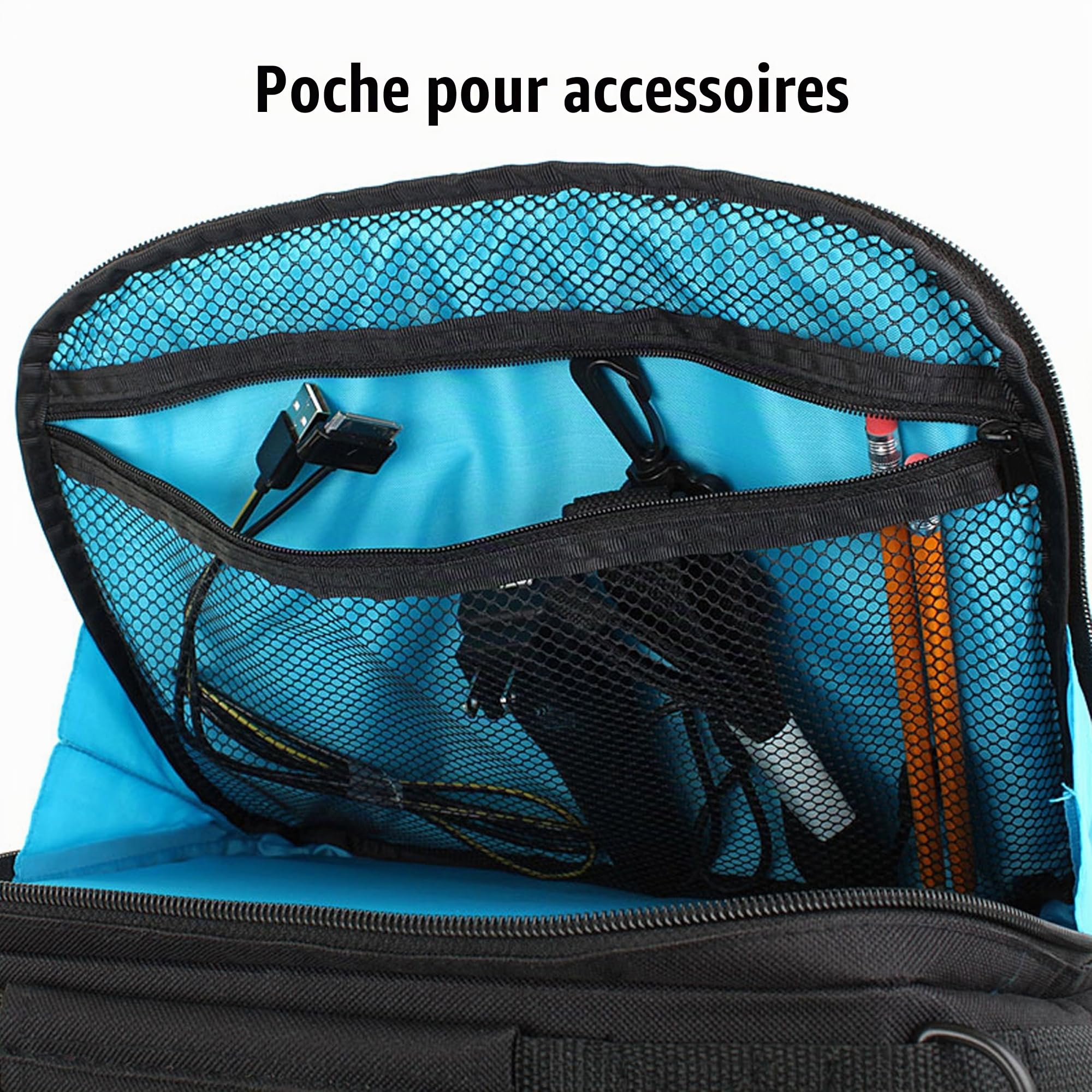 USA Gear Portable Lecteur DVD Appui-Tête Voiture Support Vitrine, Sac De Rangement Compatible avec DBPOWER 9.5 inch, Sylvania SDVD10408, Sony BDPSX910, Plus de lecteurs Blu-Ray/DVD 7-10 Pouces