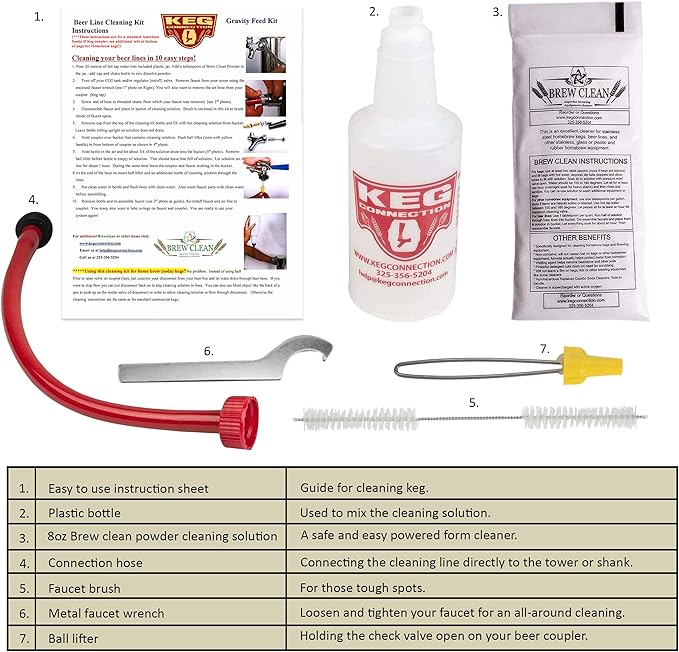 Kit de limpieza para línea de cerveza Kegconnection miniatura 5