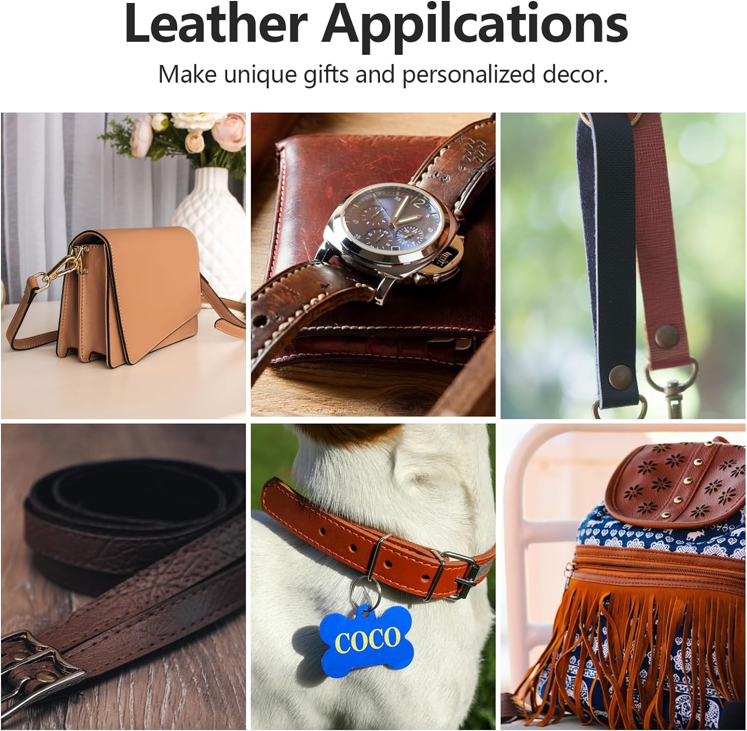 ABIDISO Faux Leather Strap 1 Inch Wide 90 Inches Long Leather Strip, Soft Leather for DIY Craft Projects, Leather Belt Strips, Hobby Workshop - Coffee - Image 6