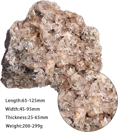Miniatura 2 de Rockcloud Especimen de forma irregular de piedra cristalina de epidota natural para decoración del hogar, 0.44 lb a 0.66 lb