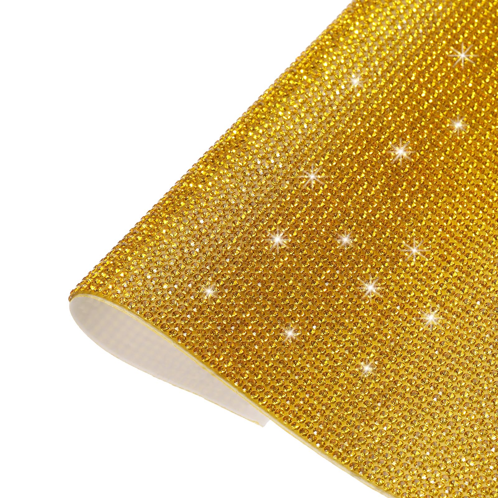 Feuille de strass cristal doré pour customiser voiture et vêtements
