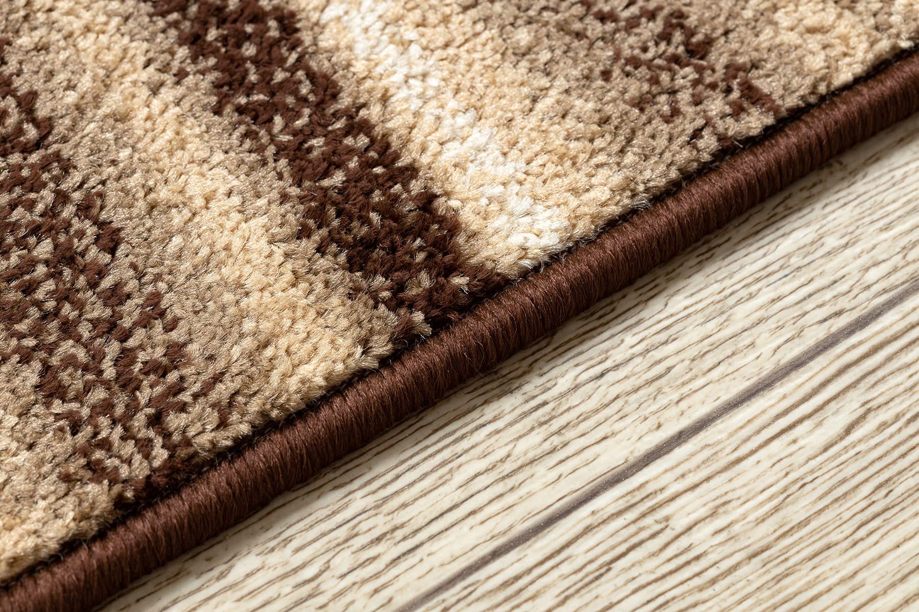 rugsx Bieżnik Heat-Set FRYZ Arabica brązowy 70 x 610 cm