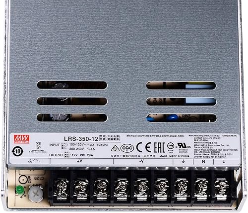 Miniatura 2 de Mean Well LRS-350-12 Fuente de alimentación conmutada CC 12V 29A 350W para CCTV, proyecto de computadora, impresora 3D, tira de luz LED, enrutador