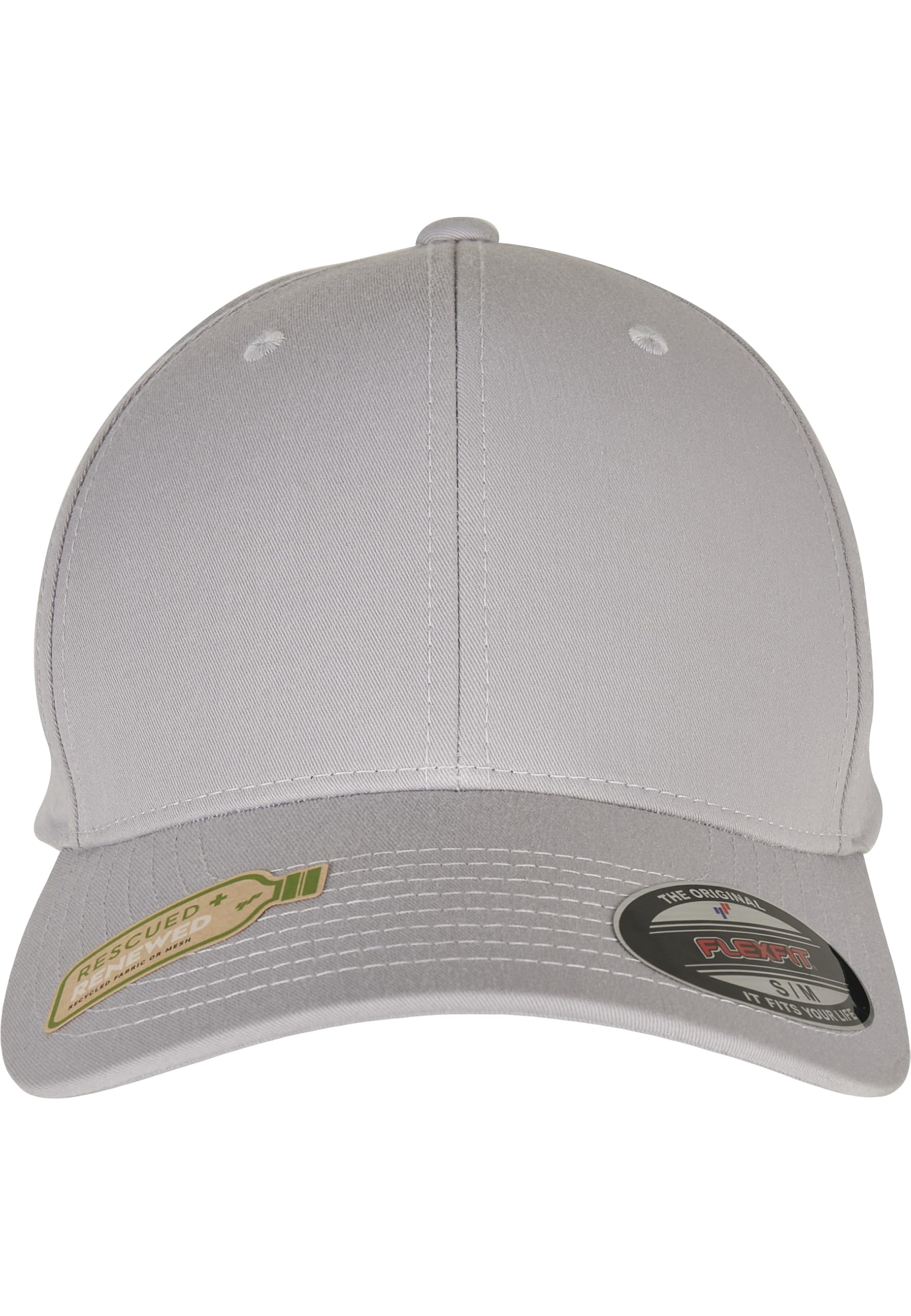 Flexfit Unisex Recycled Polyester Baseball Cap, Silver, L/XL