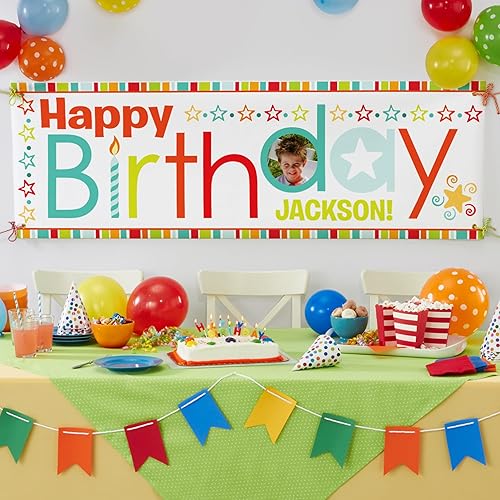 Miniatura 12 de Let's Make Memories Cartel personalizado de cumpleaños de unicornio – Cartel de feliz cumpleaños para niños – Decoraciones de fiesta personalizadas