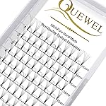 QUEWEL Premade Lash Fans, 7D Premade Fans Eyelash Extensions 0.07mm Thickness D Curl 15mm Volume Lash Extensions Short Stem Pre Made Fans Eyelash Extensions(7D 0.07D 15mm)