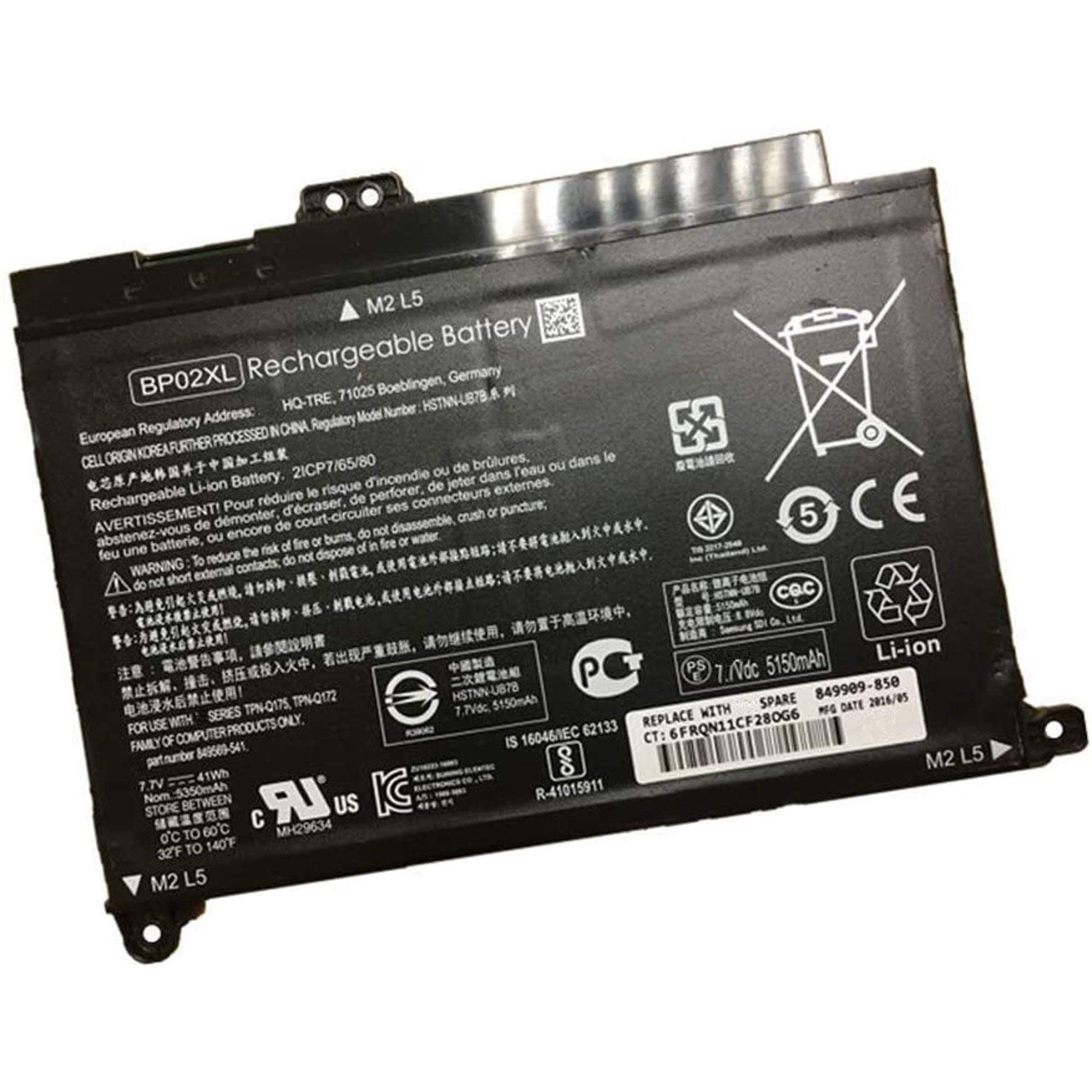 TravisLappy Replacement Laptop Battery Compatible for HP Pavilion BP02XL PC 15 AU010WM HSTNN-LB7H HSTNN-UB (B08MW71MP4) Amazon Price History, Amazon Price Tracker