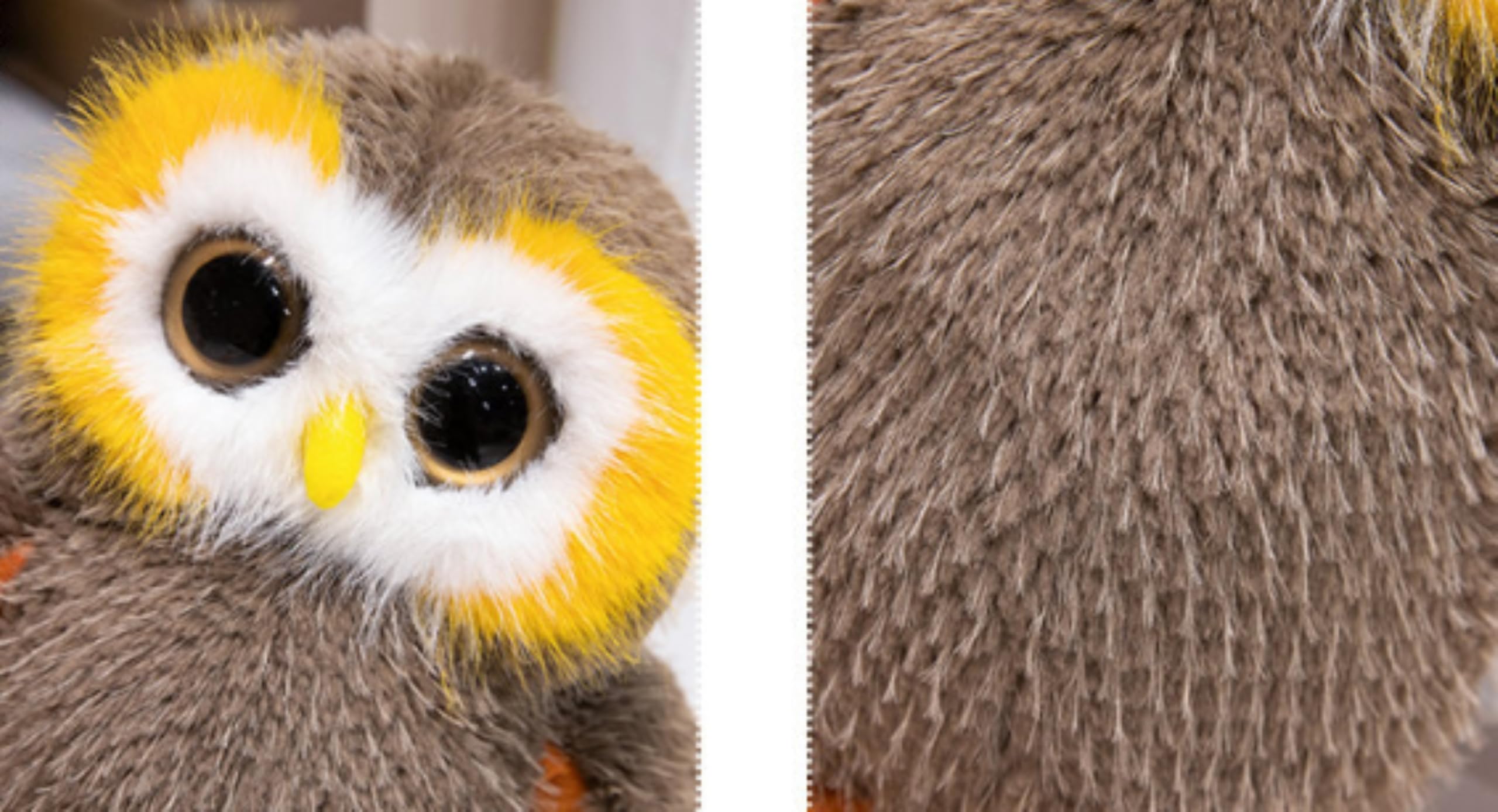 TROYSINC Plush Owl Cuddly Toy, Soft Owl Cushion Stuffed Toy, Cute Plush Toy for Children Girls, Doll Gift (20 cm, Grey) - Image 4