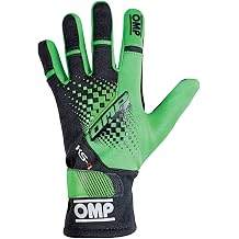 OMP KS-4 Kart Gloves XXS, Fluo Green/Black