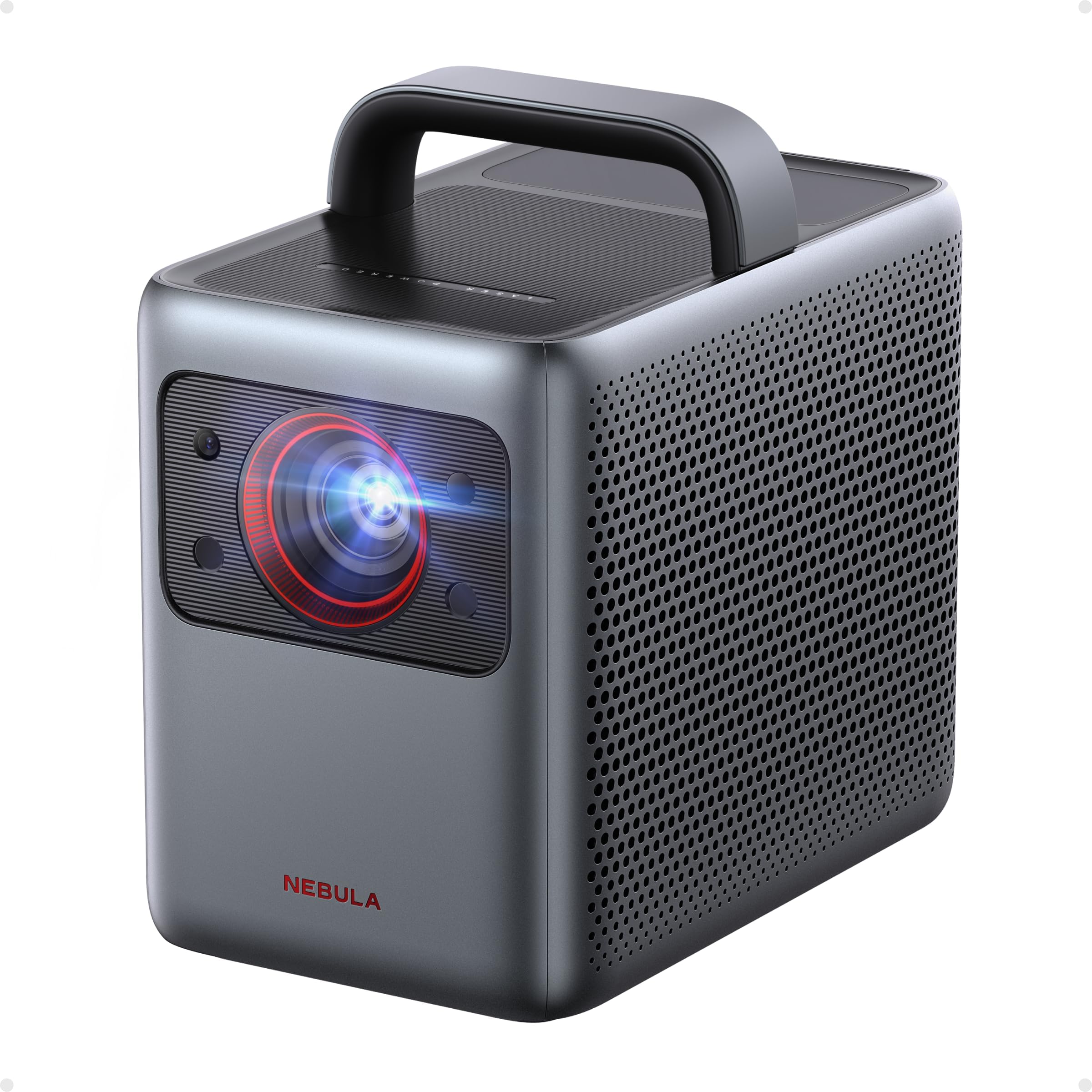 Outdoor Projector, Anker NEBULA Cosmos Laser 4K Projector, 2400 ISO Lumens, Android TV 10.0 with Dongle, Autofocus, Auto Keystone Correction, Screen Fit, Home Theater Projector with Wi-Fi & Bluetooth