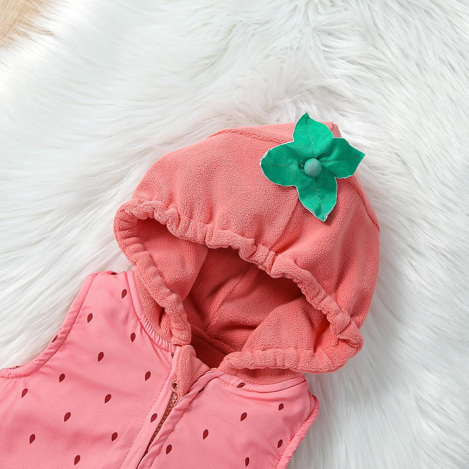 VISGOGO Baby Halloween Costumes Toddler Infant Boy Girl Avocado Pineapple Outfits Hooded Romper Jumpsuit Legging - Image 3