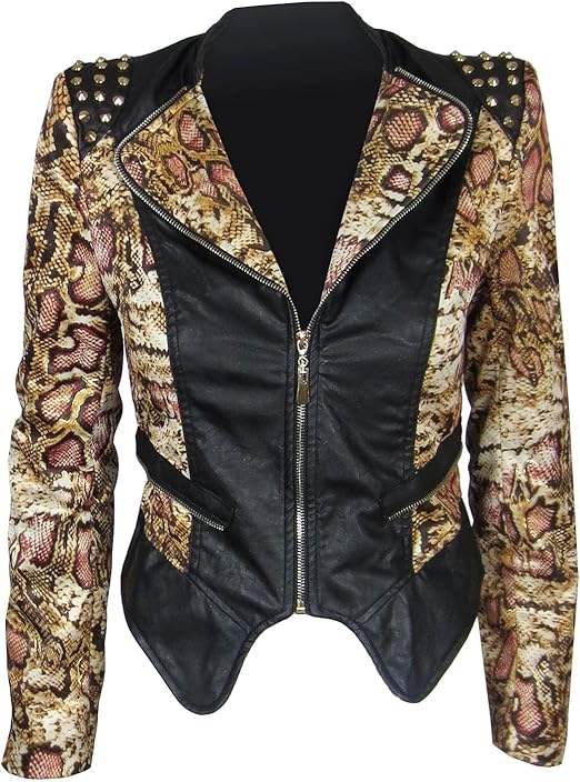 cheetah leather jacket