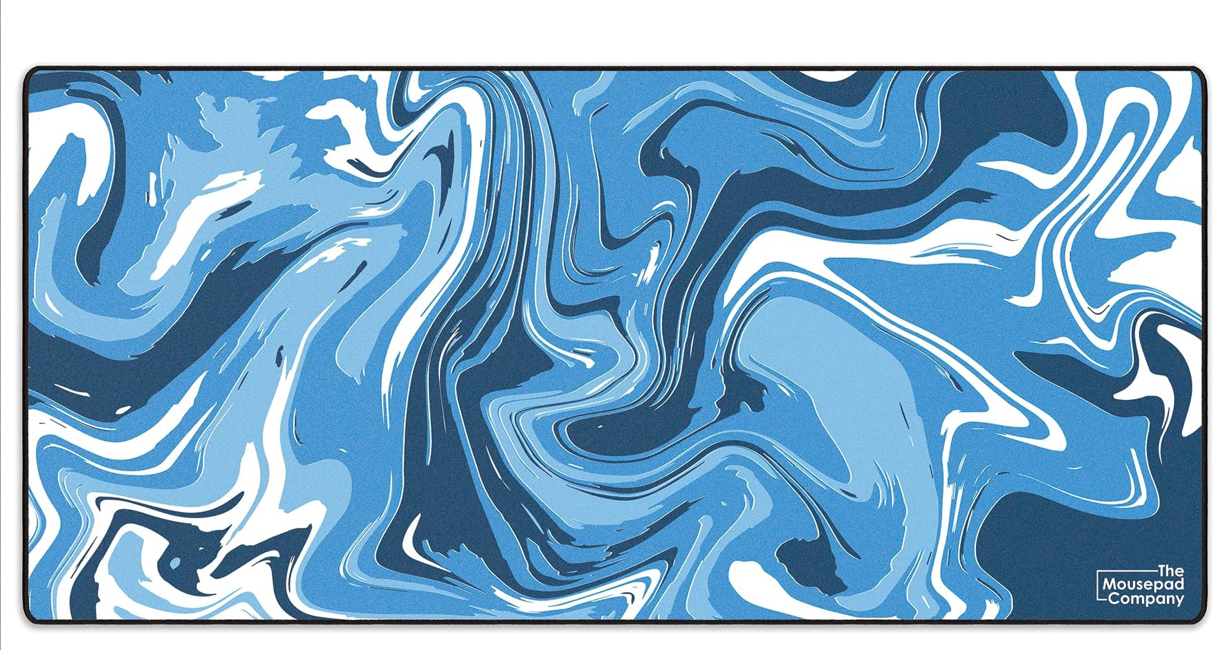 MPCO Strata Liquid Blue Large Size Gaming WFH Mousepad Full Desk (Blue, AeroGlyde Fabric (Large (36" x 17"))
