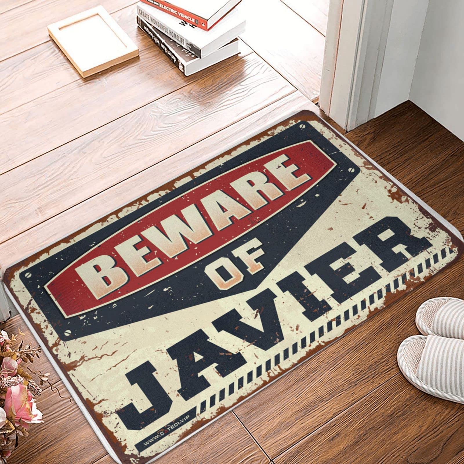 Tapis Cave Méfiez-vous des chaussures dans le garage avec le modèle Javier