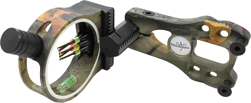 SAS 5-Pin .029 Fiber Optics Bow Sight with LED Sight Light