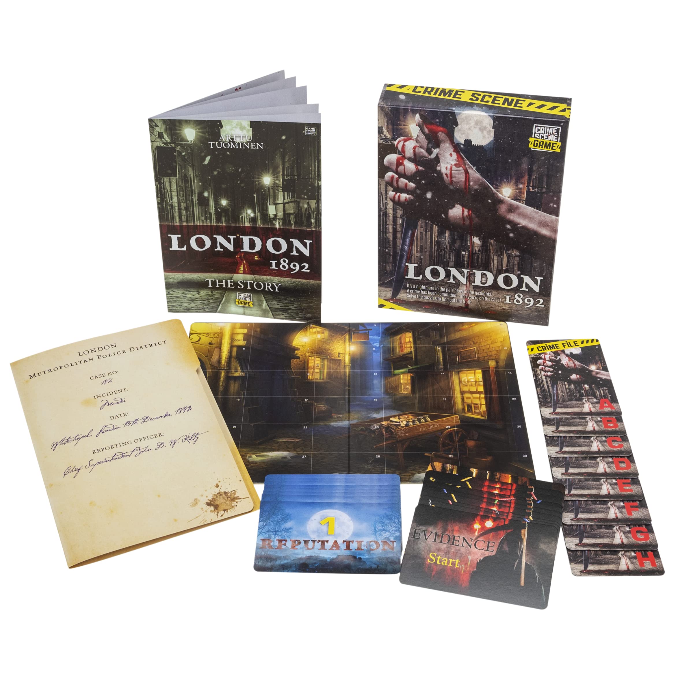Tactic Games Crime Scene London 1892, Multicolor, Small - Image 3