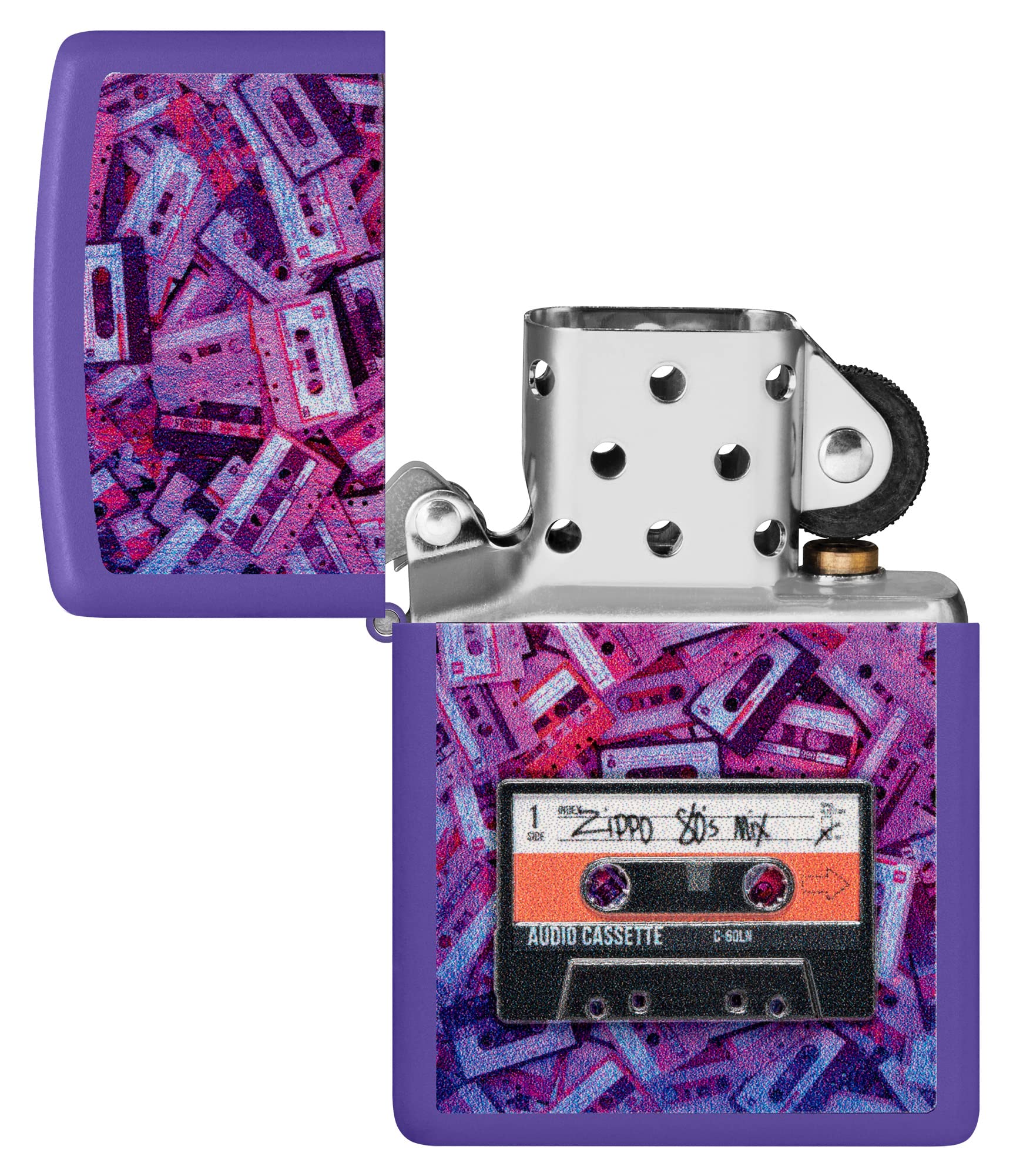 ZIPPO カセットテープデザイン Amazon.co.jp: Zippo カセットテープデザイン パープルマット
