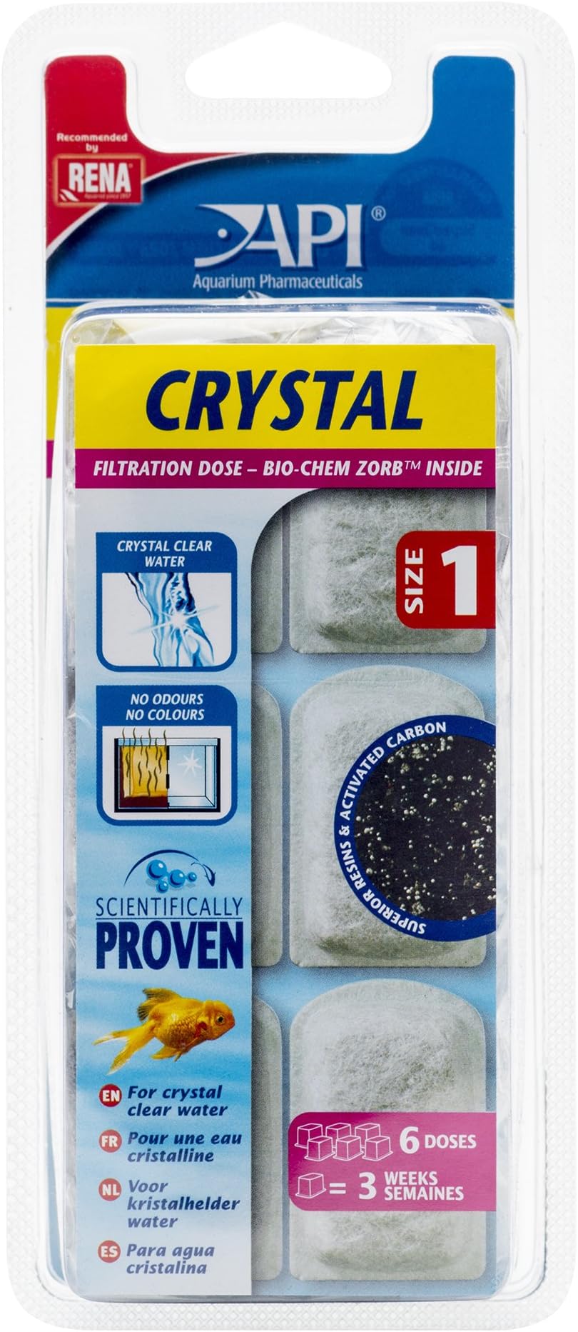APL Crystal Aquarium Accessories Box of 6 Size 1