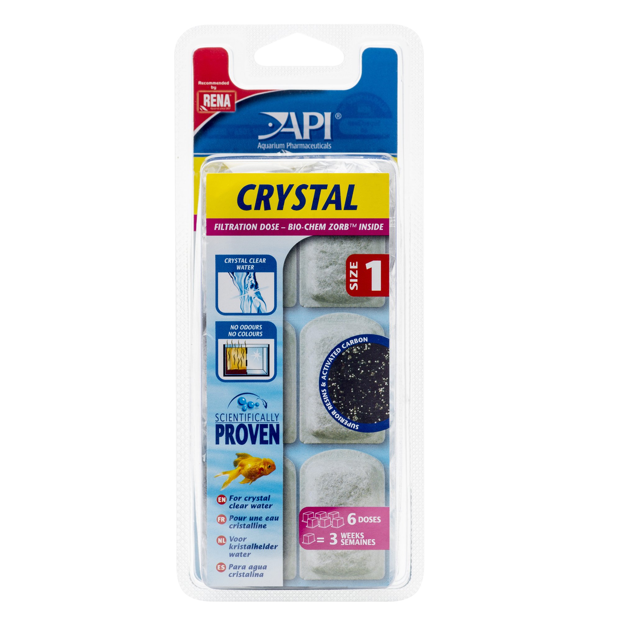 APL Crystal Aquarium Accessories Box of 6 Size 1