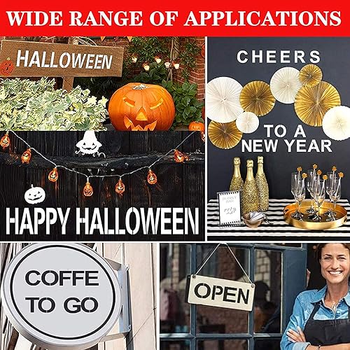 Miniatura 6 de YEAJON Plantillas y números de letras de 25 pulgadas 36 plantillas de arte del alfabeto plantillas de plástico reutilizables para madera pared tela