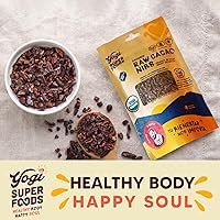 Vista 7 de Yogi Super Foods Plumas de cacao crudas orgánicas, sustituto de chocolate sin azúcar ni edulcorantes artificiales, superalimento antioxidante