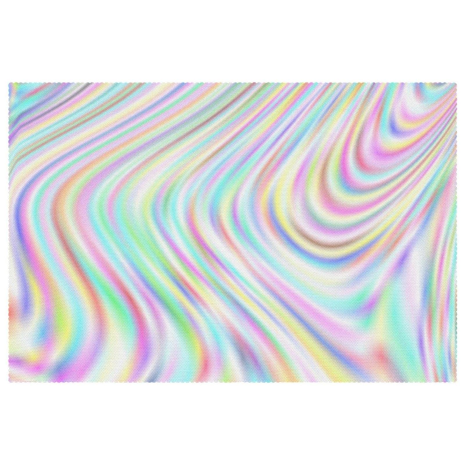 Sets de table antidérapants Rainbow résistants à la chaleur lot de 6