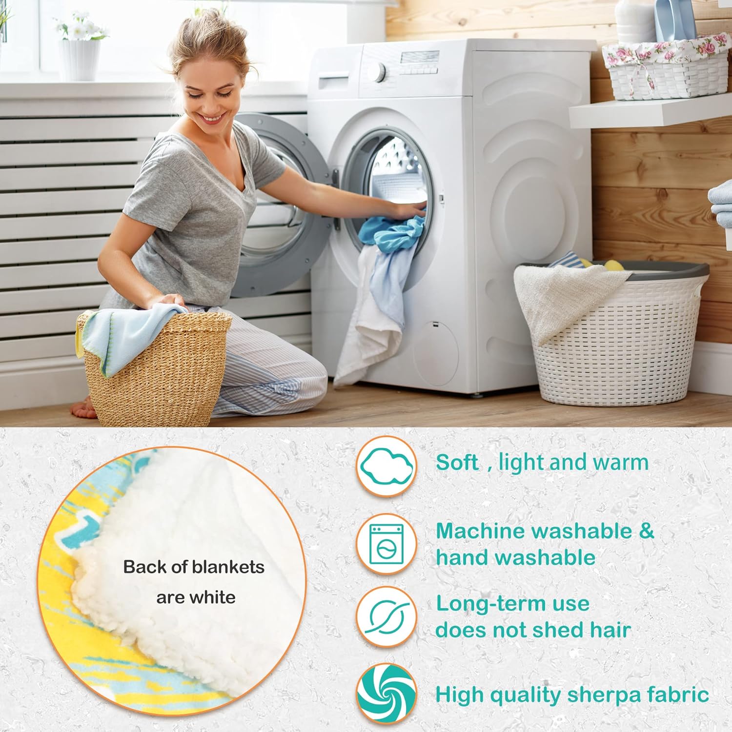 Custom Throw Blanket with Monogram Name Perfect Custom Sherpa Baby Blanket for Toddler, Kids, Family on and Birthday, Personalized Newborn Gifts